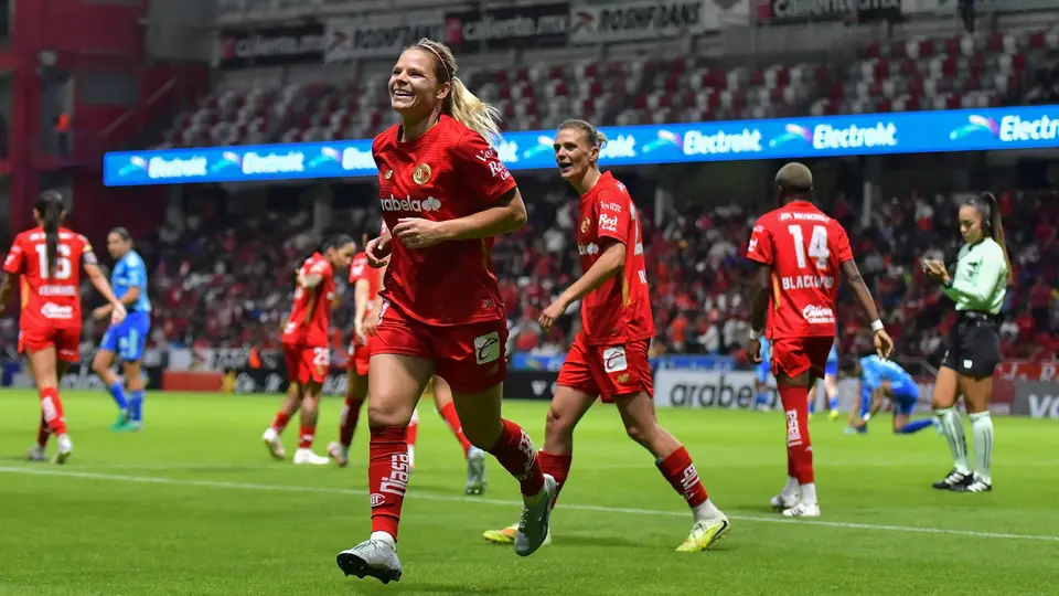 Jugadoras de Toluca en celebración en la Liga MX Femenil | IMAGO 7