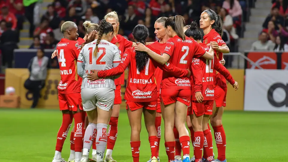 Jugadoras de Toluca en celebración en la Liga MX Femenil | IMAGO 7