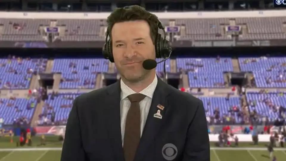 Tony Romo en las transmisiones de CBS | Captura