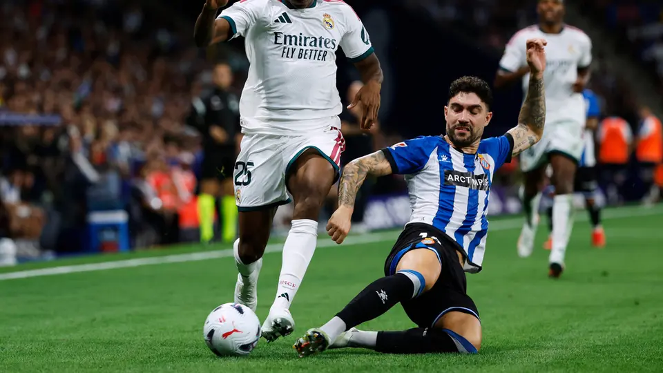 Yan Diomande, jugador del Real Madrid, en partido | AP