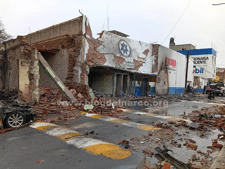La Fiscalía analiza videos y otros indicios para reconstruir cómo ocurrió la explosión en Ojocaliente./ X: @blogdelnarcomex