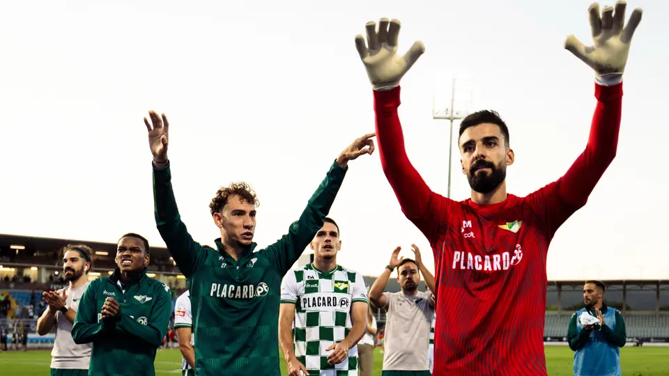 Festejo de Moreirense luego de ganar | IG: @moreirensefutebolclube