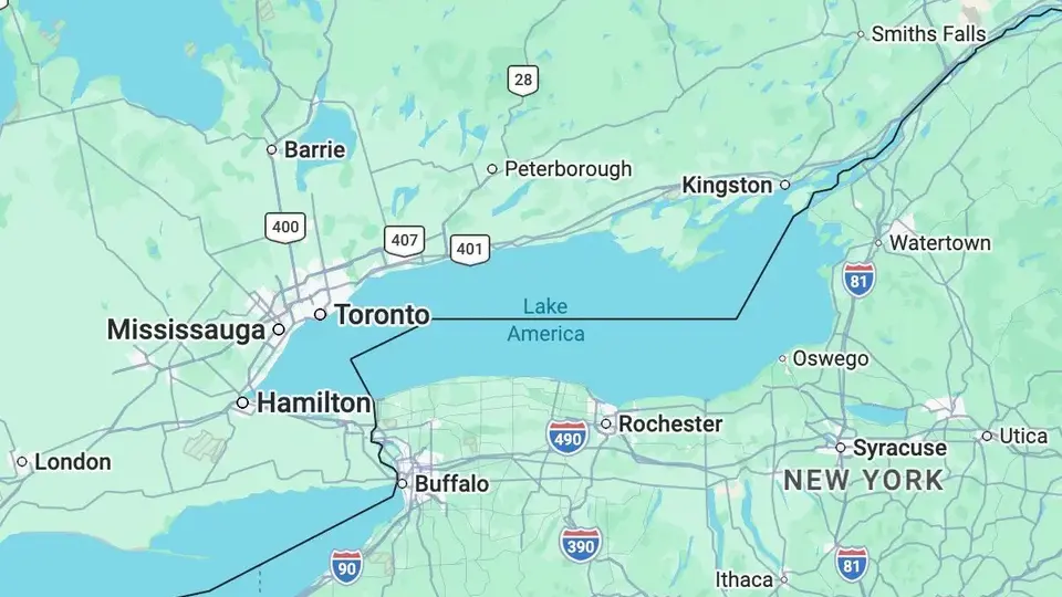 Google cede ante Trump: Cambia Lago Ontario por “Lago América” tras orden del mandatario