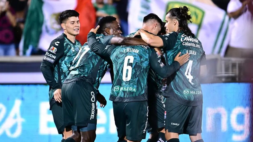Jugadores de León en celebración en la Leagues Cup 2026 | MEXSPORT