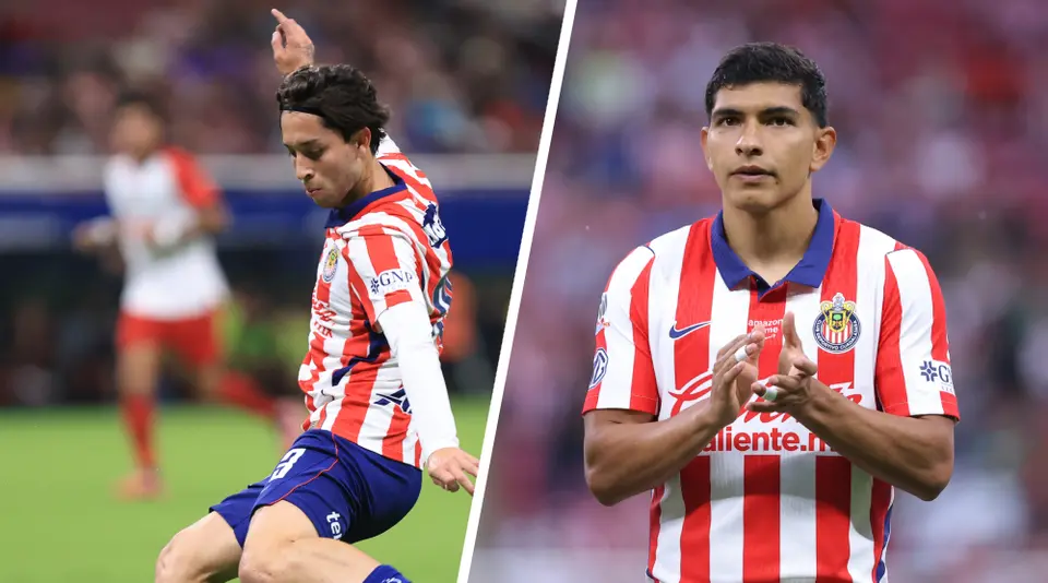 Jordan Carrillo y Kevin Castañeda, jugadores de Chivas | IMAGO7