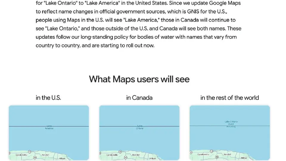 La actualización cartográfica de la tecnológica refleja las tensiones comerciales entre ambas naciones / @Newfromgoogle
