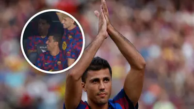 ¡No lo cree! La reacción de Rodri al golazo de Lamine Yamal
