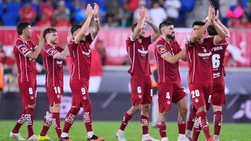 Jugadores de Toluca en celebración en la Leagues Cup 2026 | MEXSPORT