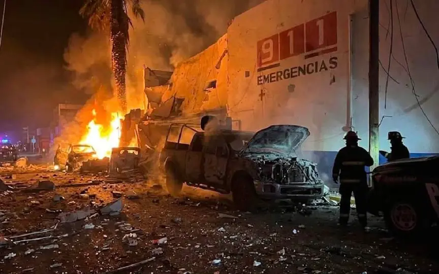 El coche bomba dejó siete personas lesionadas / FB. Paco Elizondo