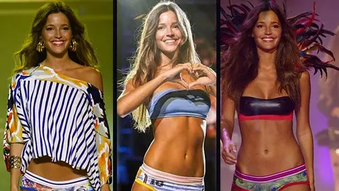 Malena Costa, radiante en pasarela de bikinis