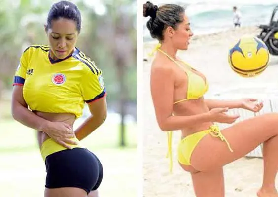 Andrea Calle, feliz por Colombia