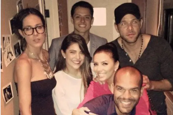 Chicharito y Eva Longoria, juntos en una cena