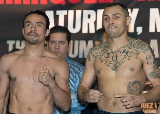 Márquez y Alvarado vencen la báscula previo a su pelea