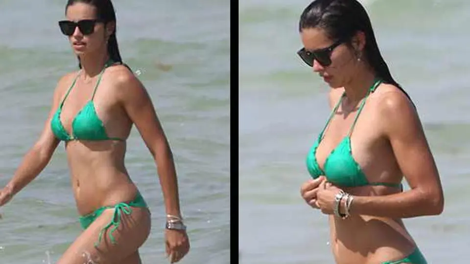 Adriana Lima arrasa con bikini en Miami