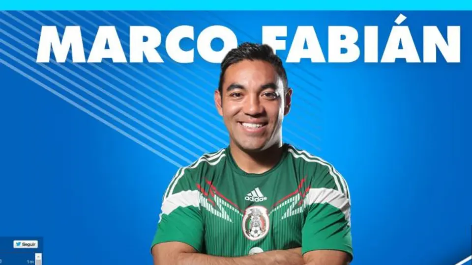 Marco Fabián relanza su página web