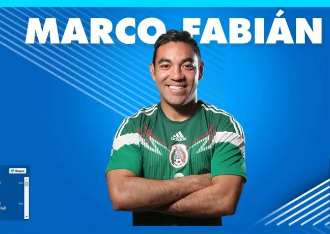 Marco Fabián relanza su página web