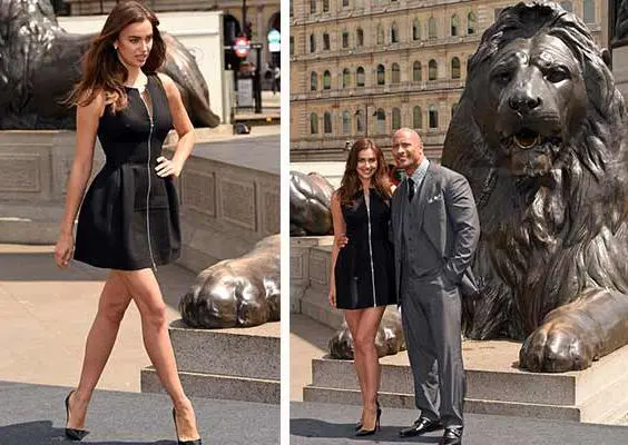 Irina y The Rock promueven 'Hércules' en Londres