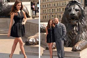 Irina y The Rock promueven 'Hércules' en Londres