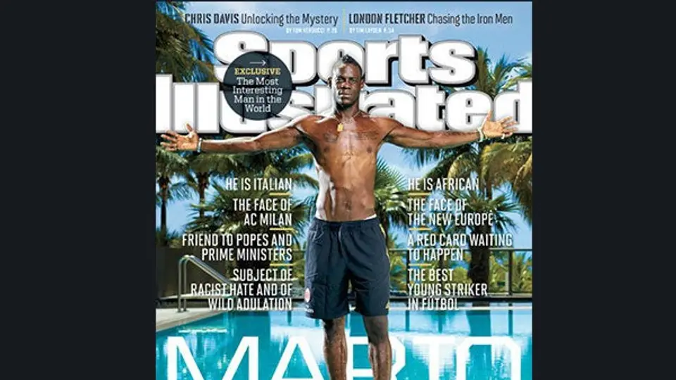 Mario Balotelli se estrena para Sports Illustrated