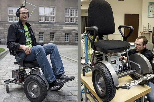 Silla de ruedas controlada con la respiración