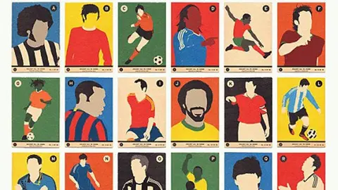Reúnen a los 35 mejores jugadores de la historia... en estampas