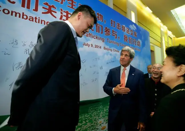 Yao Ming a favor de preservar especies en peligro de extinción