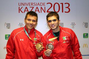 Sánchez y García, Bronce en clavados para México en Universiada