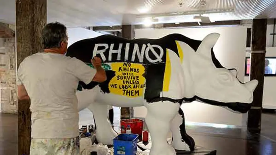 Proyecto artístico en defensa del rinoceronte
