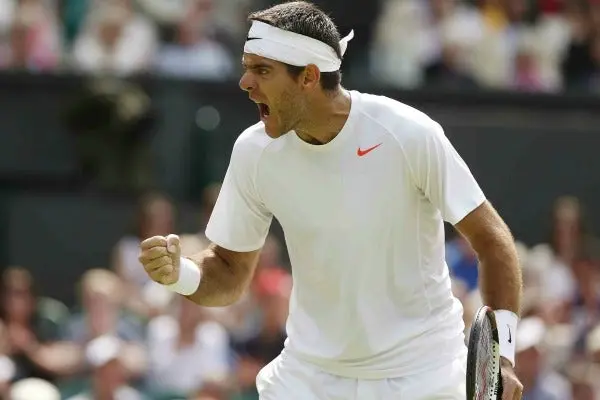 Del Potro avanza a tercera ronda en Wimbledon