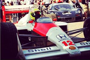 Checo Pérez rememoró a Ayrton Senna