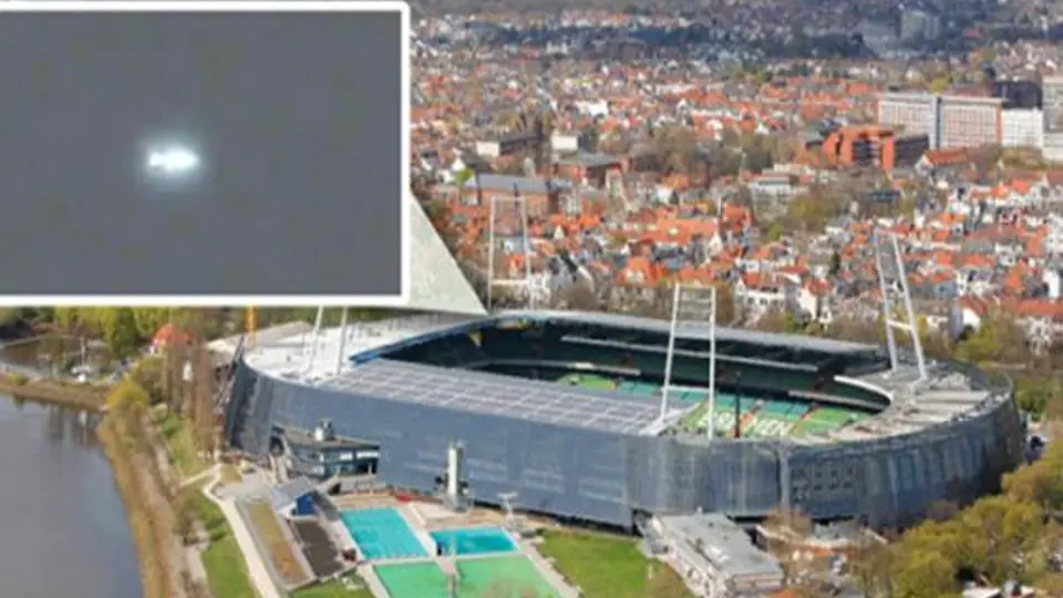 Supuesto OVNI visto en estadio del Werder Bremen