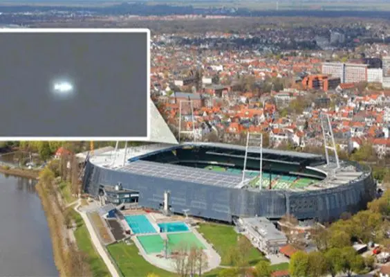 Supuesto OVNI visto en estadio del Werder Bremen