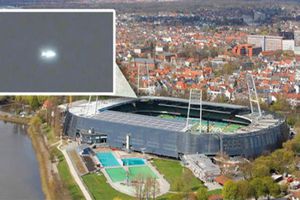 Supuesto OVNI visto en estadio del Werder Bremen