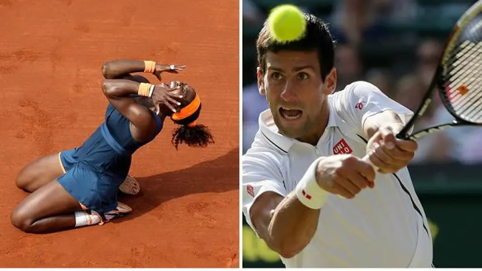 Djokovic y Serena, los mejores tenistas de 2013
