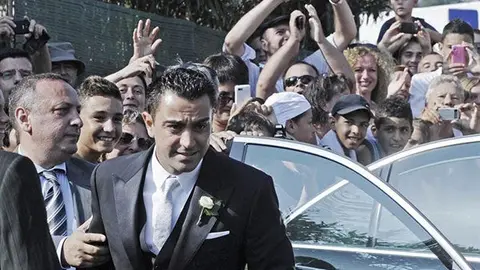 Xavi Hernández contrae matrimonio con Nuria Cunillera