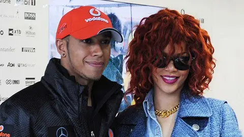Lewis Hamilton se consuela en los brazos de Rihanna