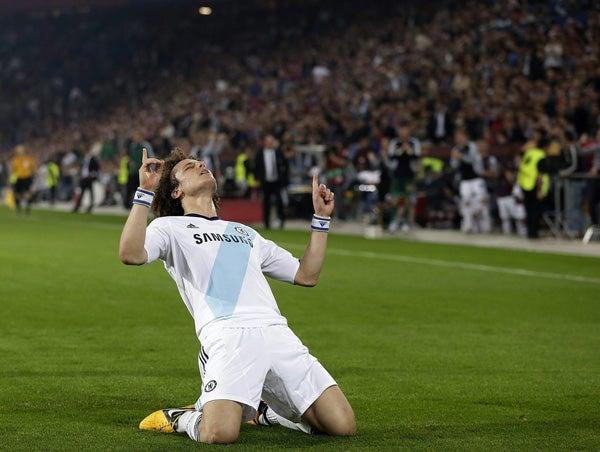 David Luiz festeja el segundo tanto para Chelsea | EFE