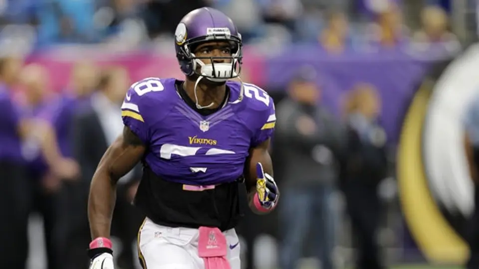Adrian Peterson, duda para enfrentar a los Gigantes de Nueva York