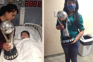 Llevan trofeo de León a pacientes