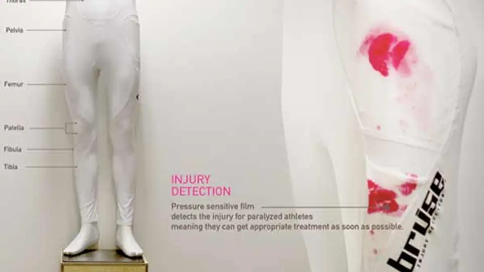 Ropa que sangra para atletas parapléjicos