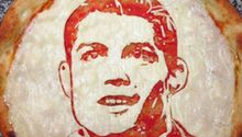 Hacen pizza con la cara de Cristiano Ronaldo