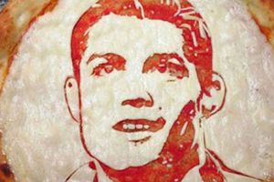 Hacen pizza con la cara de Cristiano Ronaldo