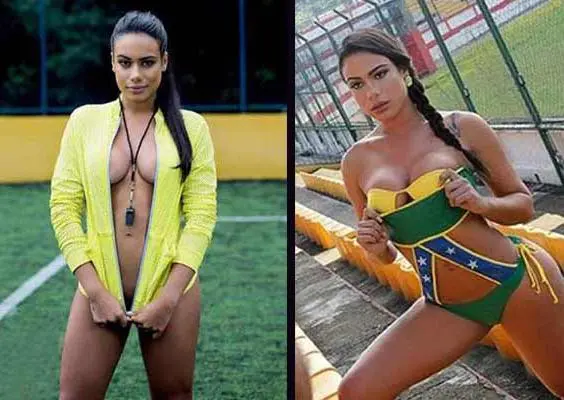 Patricia Jordane recibe el Mundial... ¡al desnudo!