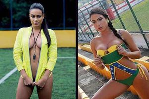 Patricia Jordane recibe el Mundial... ¡al desnudo!