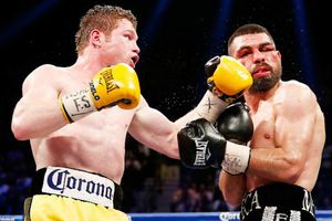 Canelo se alista para combate con Lara