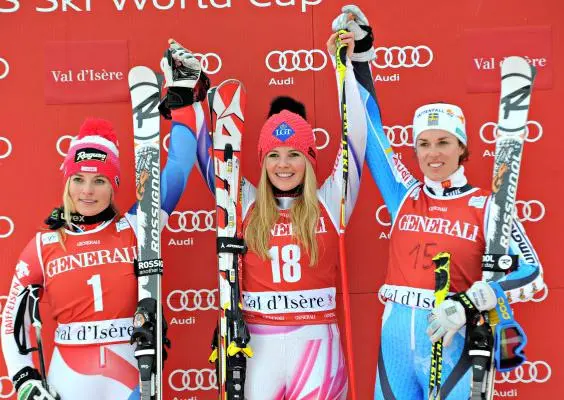 Tina Weirather se mantiene como líder de la Copa del Mundo de esquí alpino