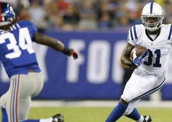 Darrius Heyward-Bey, baja de Indianapolis ante Patriotas