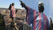 Cristóbal Colón, 'aficionado' del Barça
