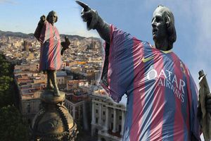 Cristóbal Colón, 'aficionado' del Barça