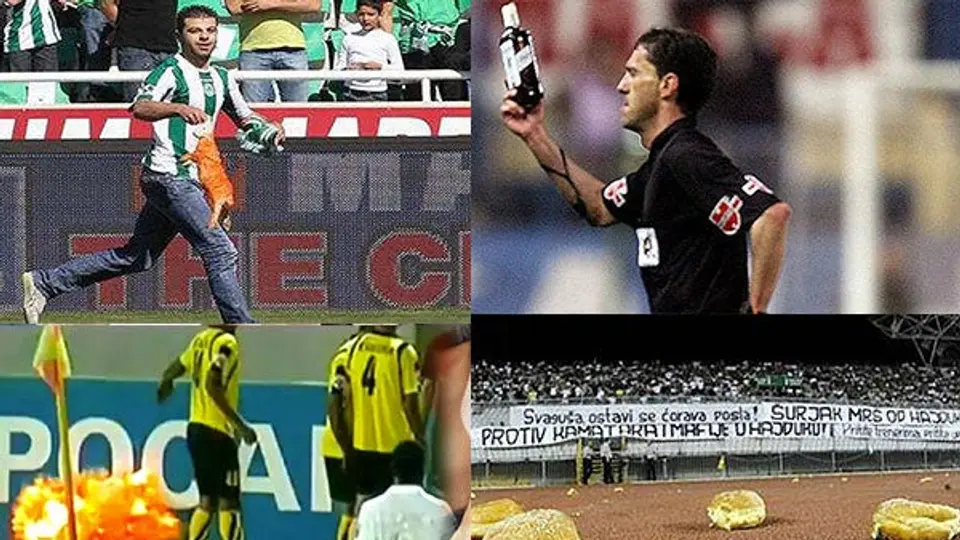 Top ten de objetos inusuales arrojados a la cancha